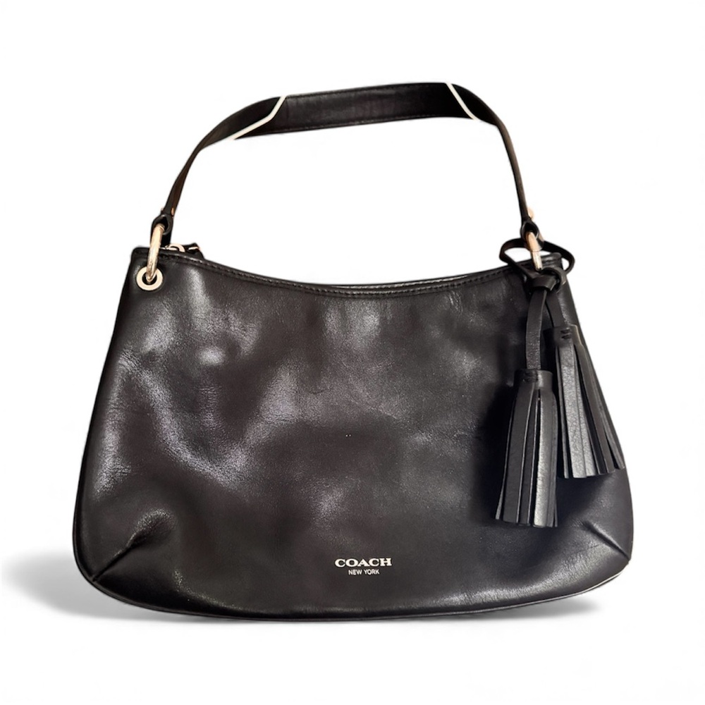 Coach Black Leather Shoulder Bag